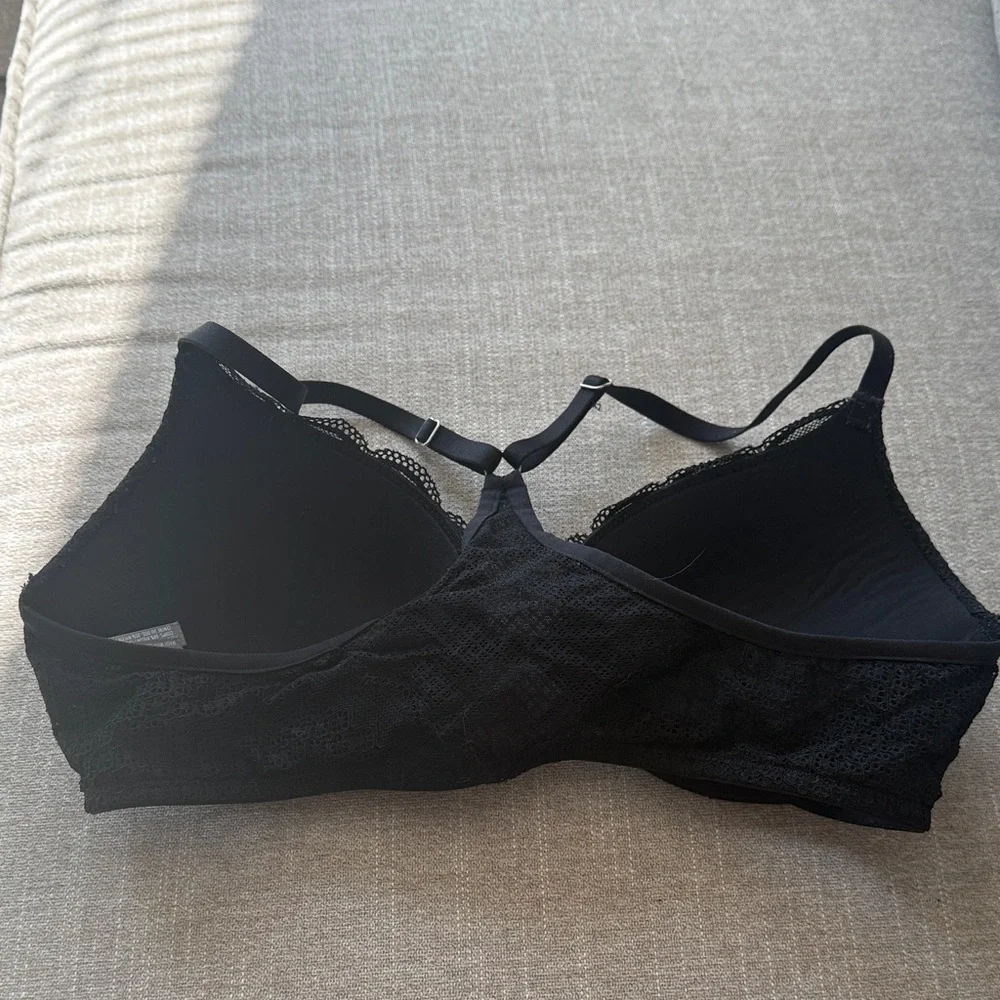 Aerie Black Textured Bra